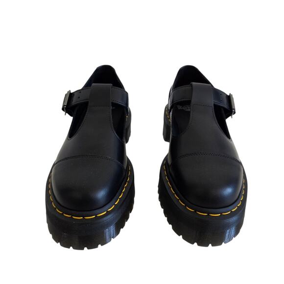 Dr. Martens Bethan T-Bar Platform Black Mary Jane Shoes Women's Size 9 - Picture 4 of 9